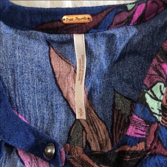 Free People Swing Top/ Mini Dress size Small - Picture 6 of 8